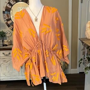 Maeve Embroidered Kimono Top